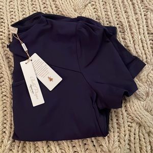 NWT Vintage Style Hollowed Out Front Cotton Petal Sleeve T-Shirt. Size XL